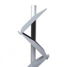 Zig Zag Brochure Stand Standard 6x A4 Silver thumbnail